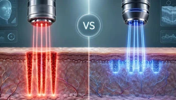 Frakcinis CO2 lazeris vs Erbio frakcinis lazeris